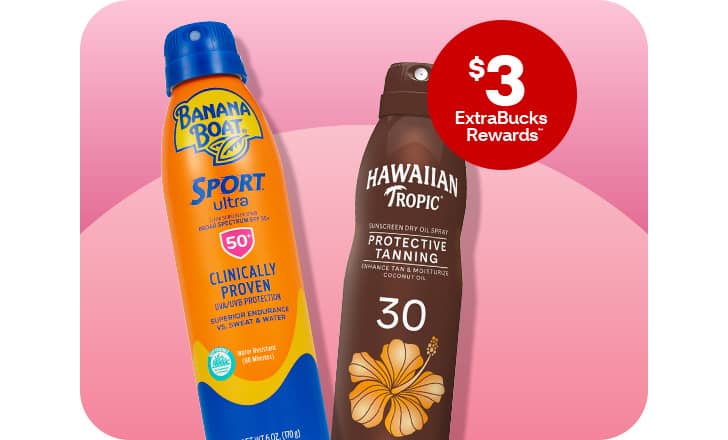 $3 ExtraBucks Rewards, Banana Boat Sport Ultra and Hawaiian Tropic sunscreens