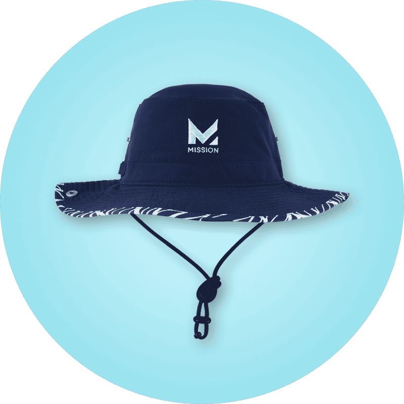 Blue Mission bucket hat
