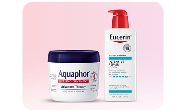 Aquaphor Healing Ointment & Eucerin Intensive Repair Lotion