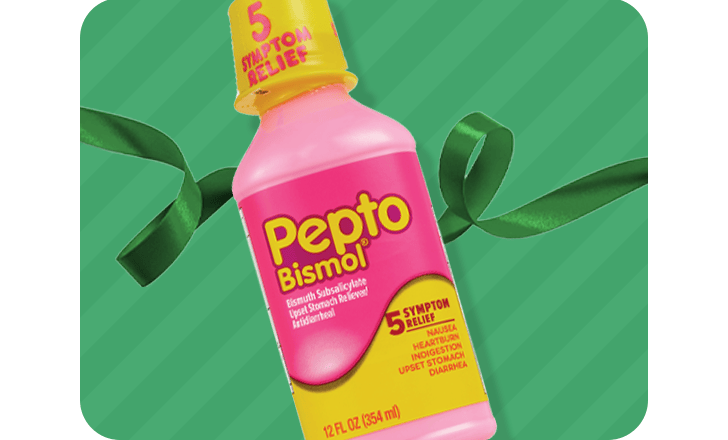 A bottle of Pepto-Bismol.