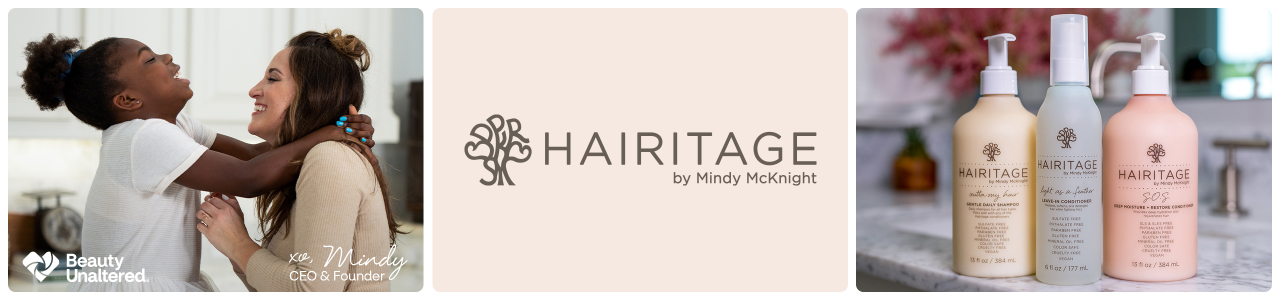 Hairitage CEO and founder and hair care products