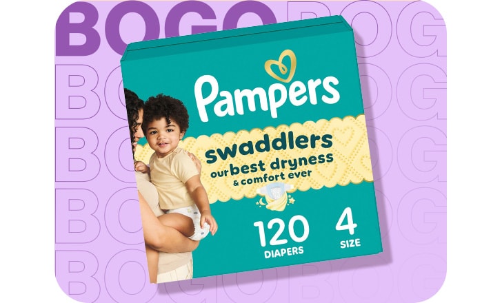Buy 1, get 1 50% off. Pampers Swaddlers