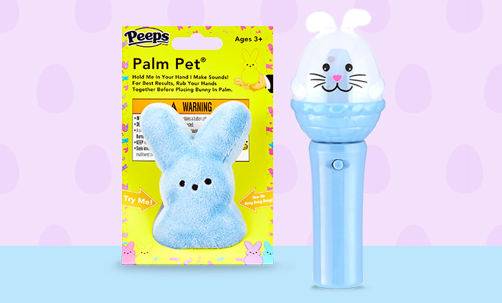 This week, under $15. Shop toys and stuffed animals. Peeps Palm Pet and Bunny light-up toy