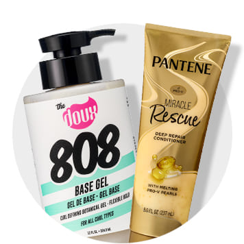 The Doux Hair Gel & Pantene Pro-V Miracle Rescue Conditioner