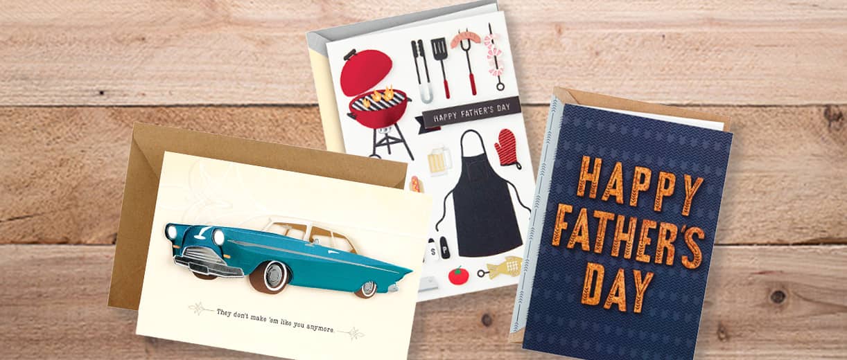 Hallmark greeting cards for Father's Day.