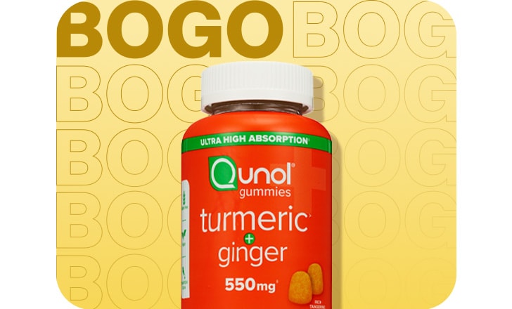 Buy 1, get 1 free, Qunol turmeric ginger.