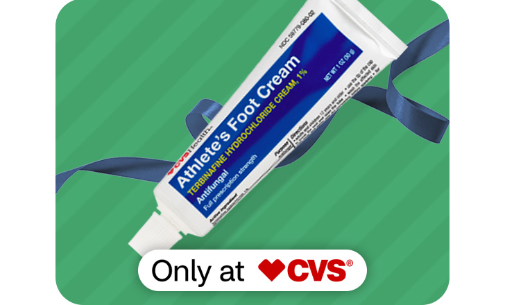 A tube of CVS Health Athlete's Foot Cream, only at CVS.