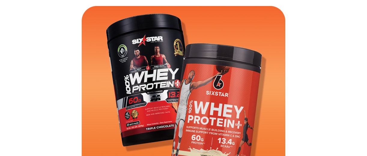 Six Star Whey Protein nutrition support products.