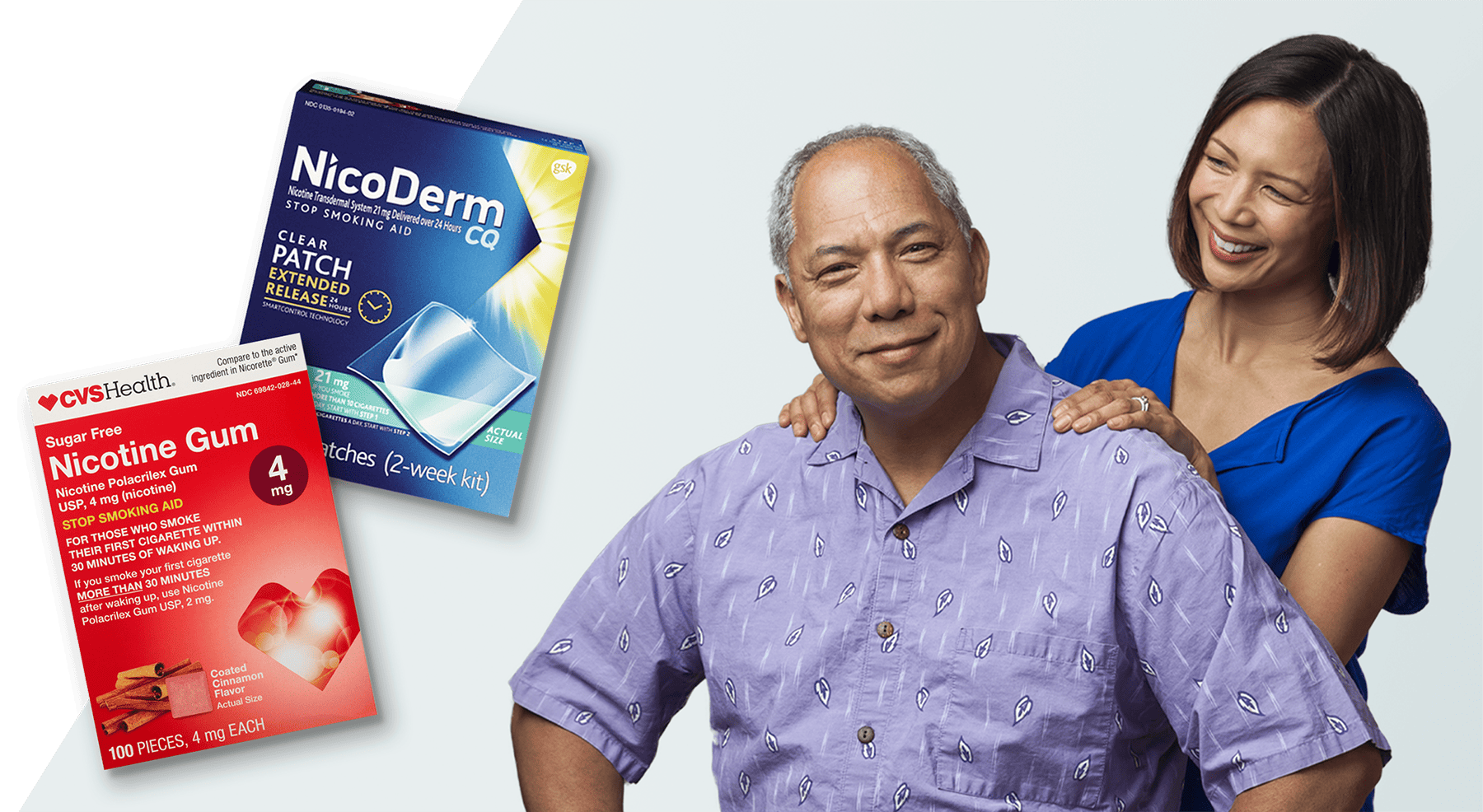 NicoDerm Patch and CVS Health Nicotine Gum