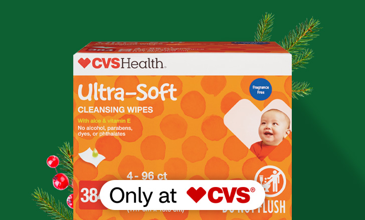 CVS Health Ultra-Soft cleansing wipes, only at CVS
