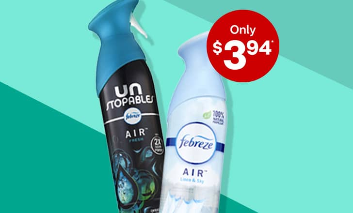 Only $3.94, Downy unstopables and Febreze air freshener