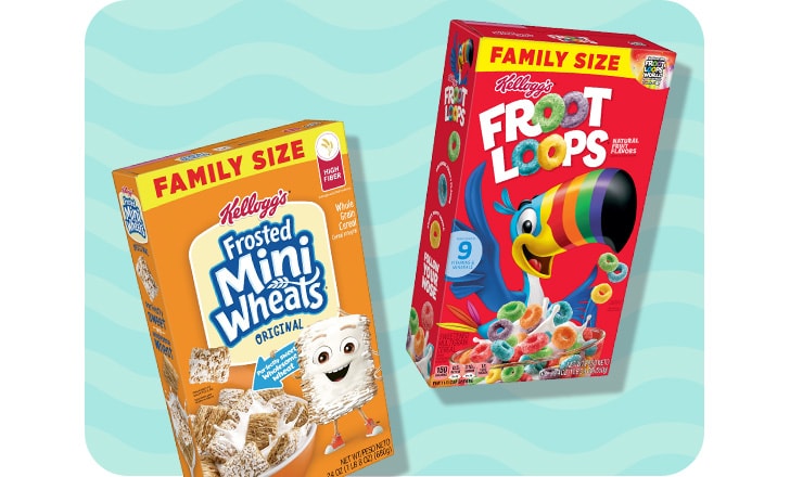 Frosted Mini Wheats and Froot Loops