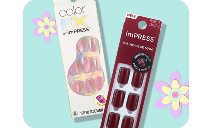 Color FX by imPRESS press-on nails and the imPRESS No Glue Mani