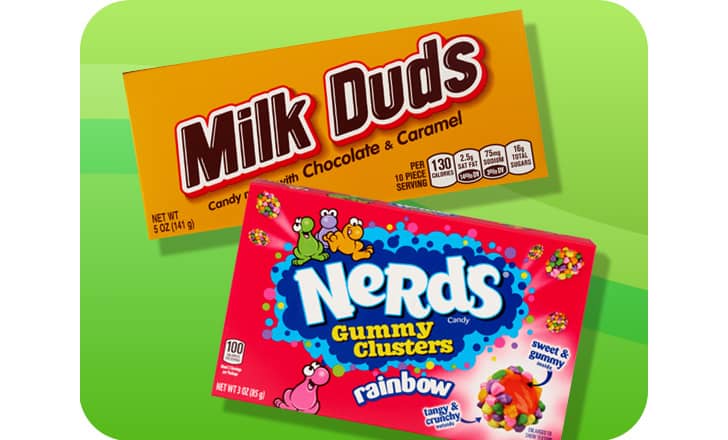 Milk Duds and Nerds Gummy Clusters candy