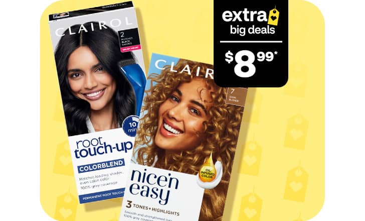 $8.99, Clairol root touch-up and nice 'n easy hair color