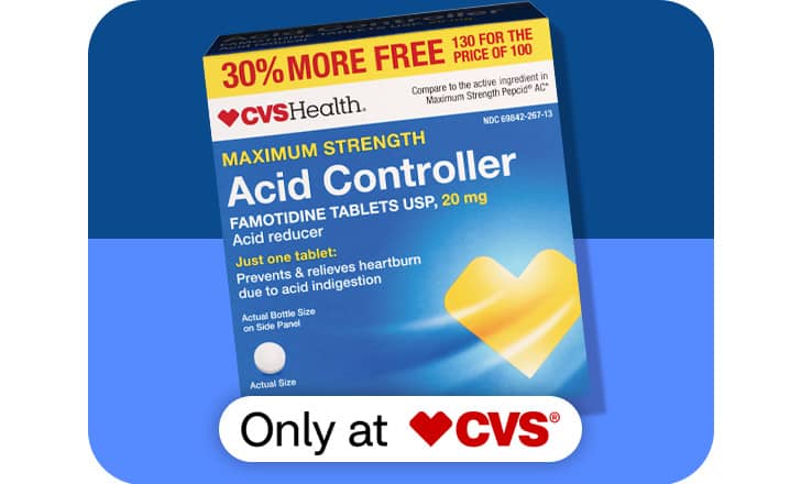 CVS Health Acid Controller tablets, only at CVS
