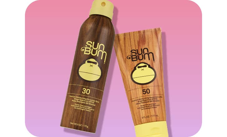 Sun Bum SPF 30 and 50 sunscreen products