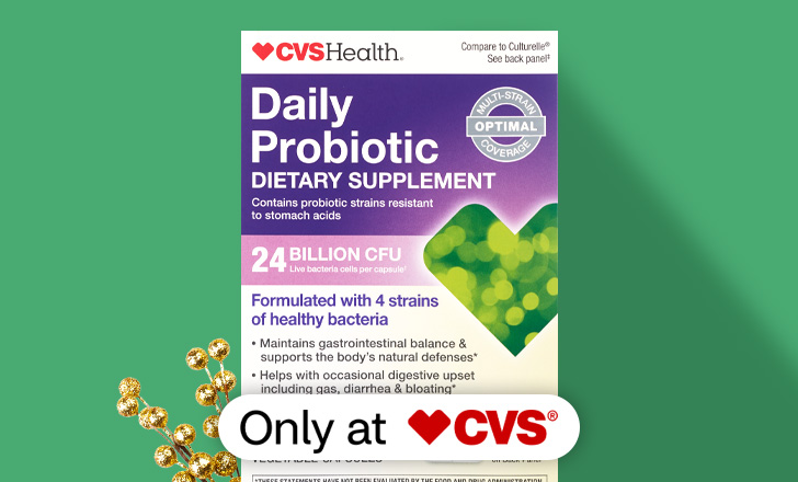 CVS Health Daily Probiotic dietary supplement, only at CVS.