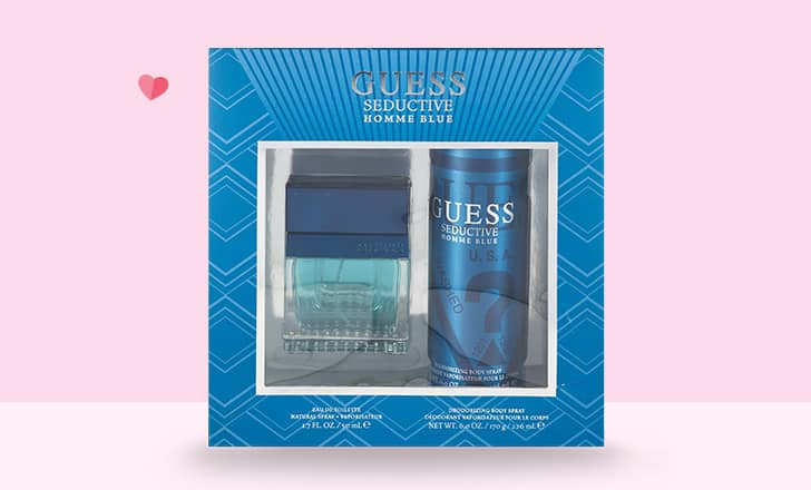 A boxed Guess Seductive fragrance gift set