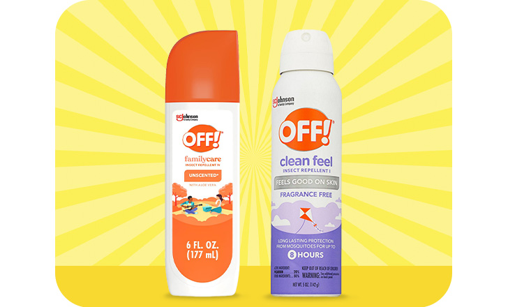 Off! Family Care and Clean Feel insect repellants