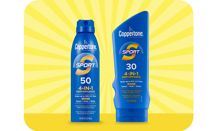 Coppertone Sport SPF 50 and 30