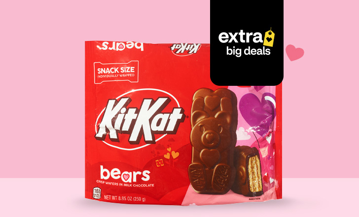 Kit Kat Valentine's Day bears, crisp wafers in milk chocolate