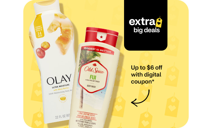 Up to $6 off with digital coupon, Olay and Old Spice body wash
