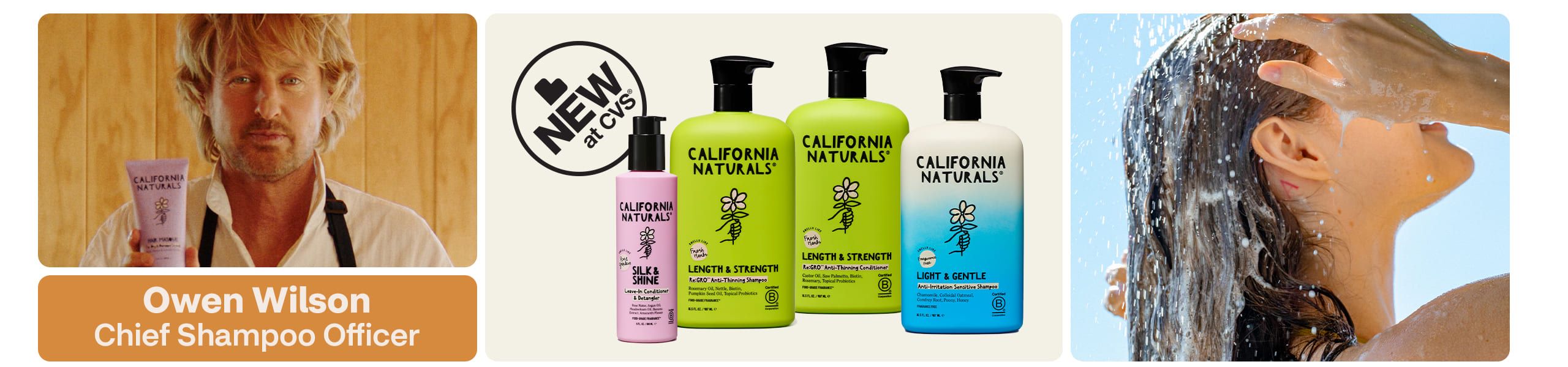 New at CVS California Naturals products with Owen Wilson