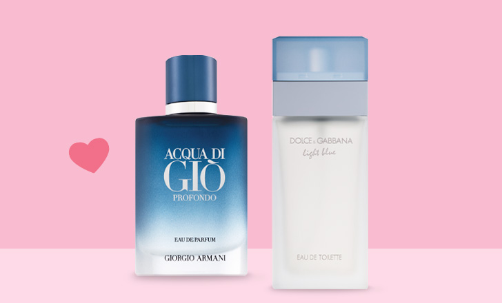 Acqua di Giò Profondo and Dolce and Gabbana fragrances for Valentine's Day