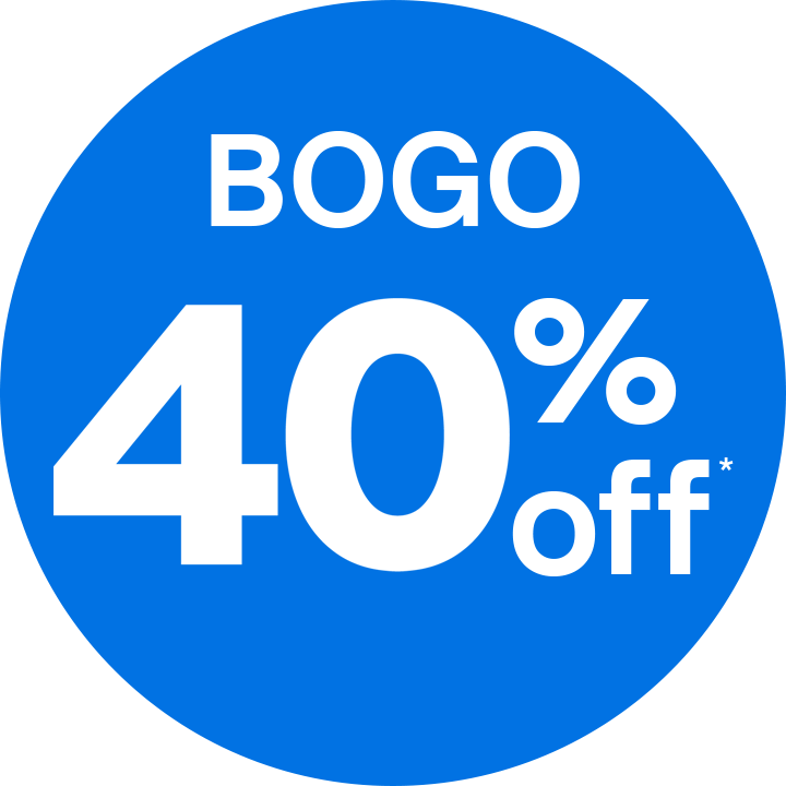 compre uno, lleve otro al 40%