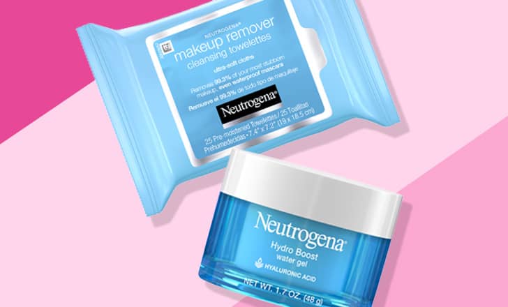 Neutrogena makeup remover wipes and Hydro Boost water gel