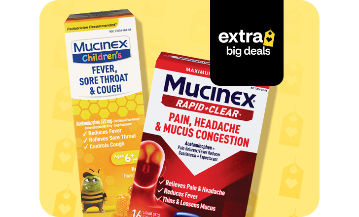 Mucinex Children's cough syrup and Pain, Headache & Mucus Congestion liquid remedies