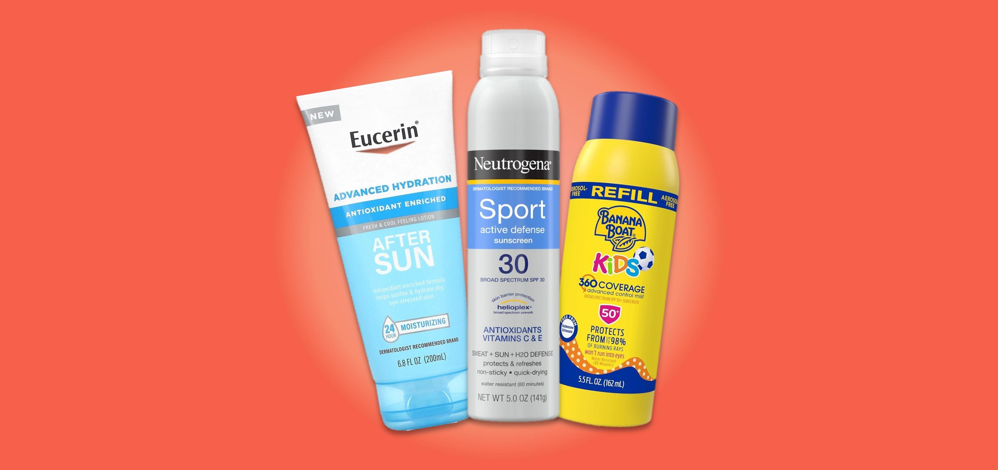 After sun and sunscreen products