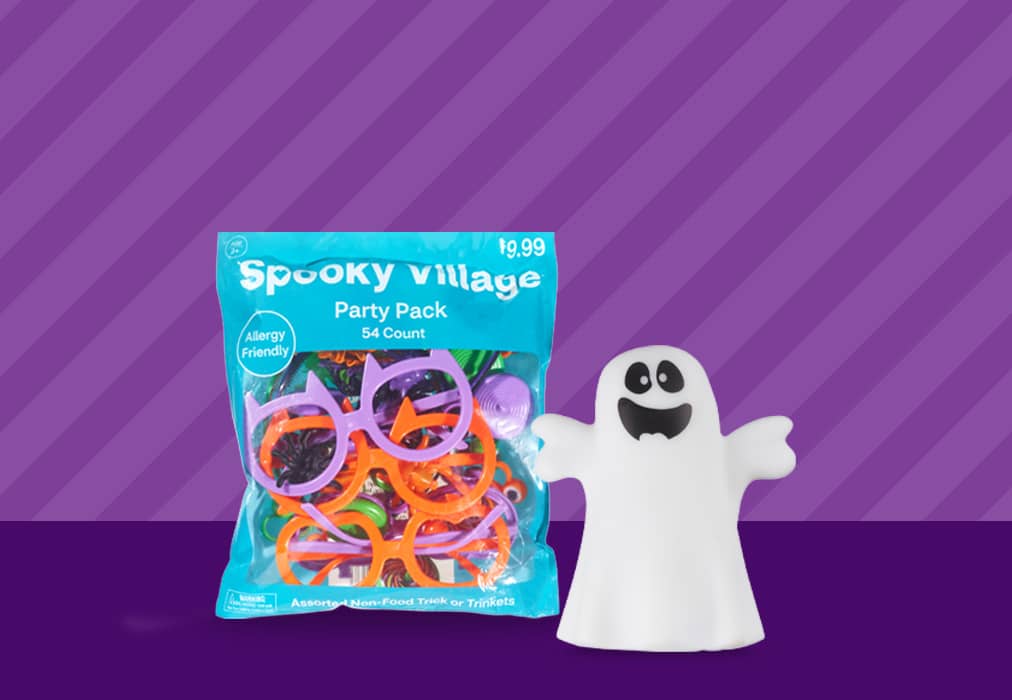 Spooky Village Part Pack and mini ghost nonfood treat.