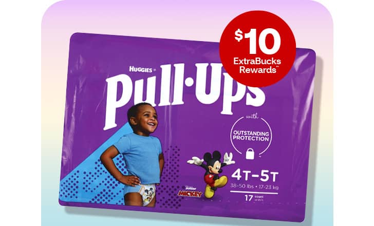 $10 ExtraBucks Rewards, Huggies Pull-Ups diapers.