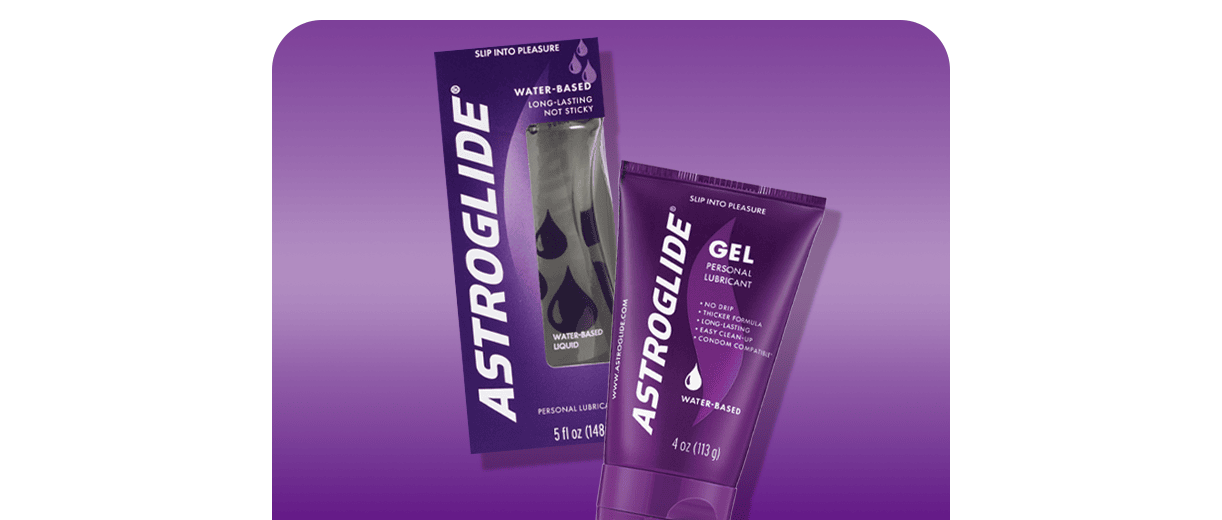 Astroglide personal lubricant gel.