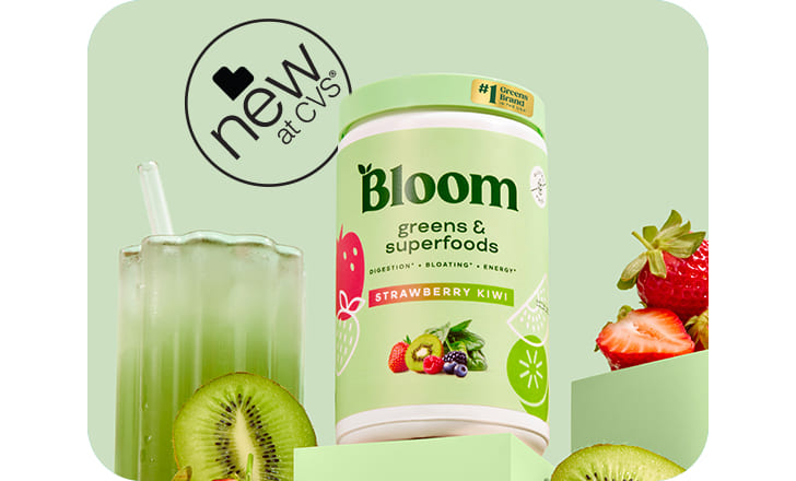 New at CVS. Bloom greens and superfoods.