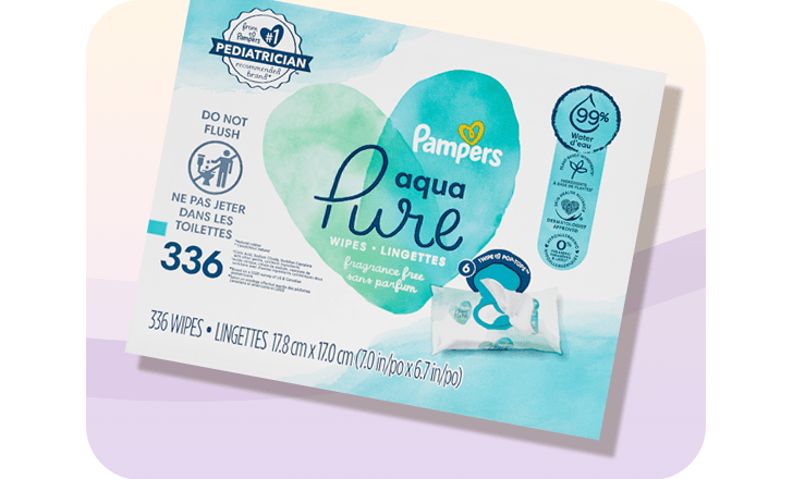 Pampers aqua pure wipes