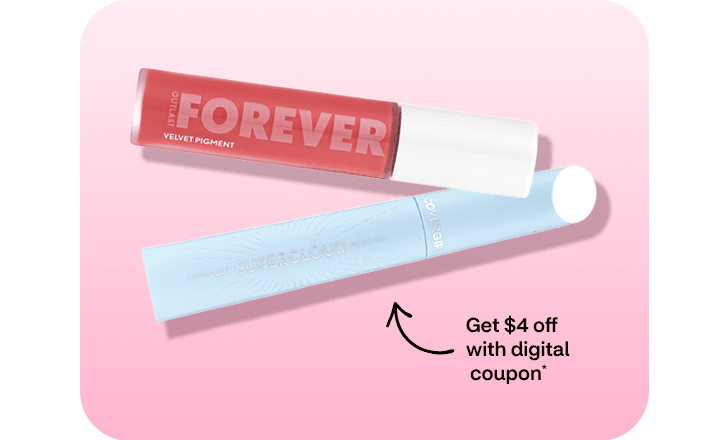 Get $4 off with digital coupon, CoverGirl lip color and mascara