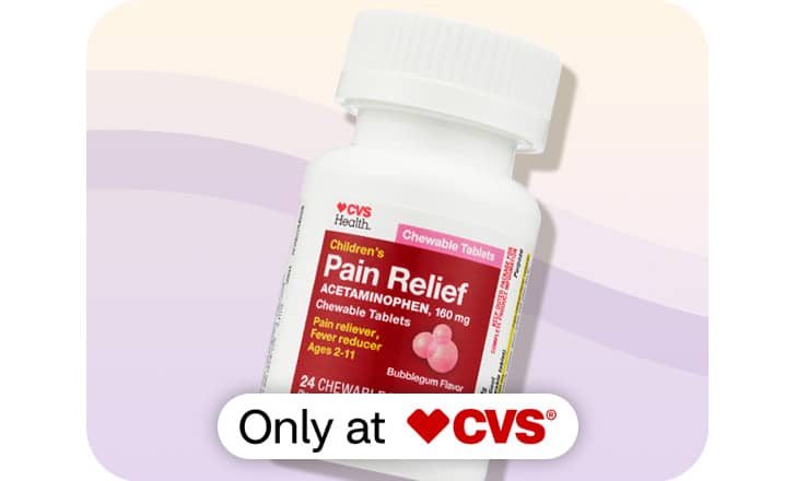 CVS Health Children's Pain Relief chewable tablets, only at CVS