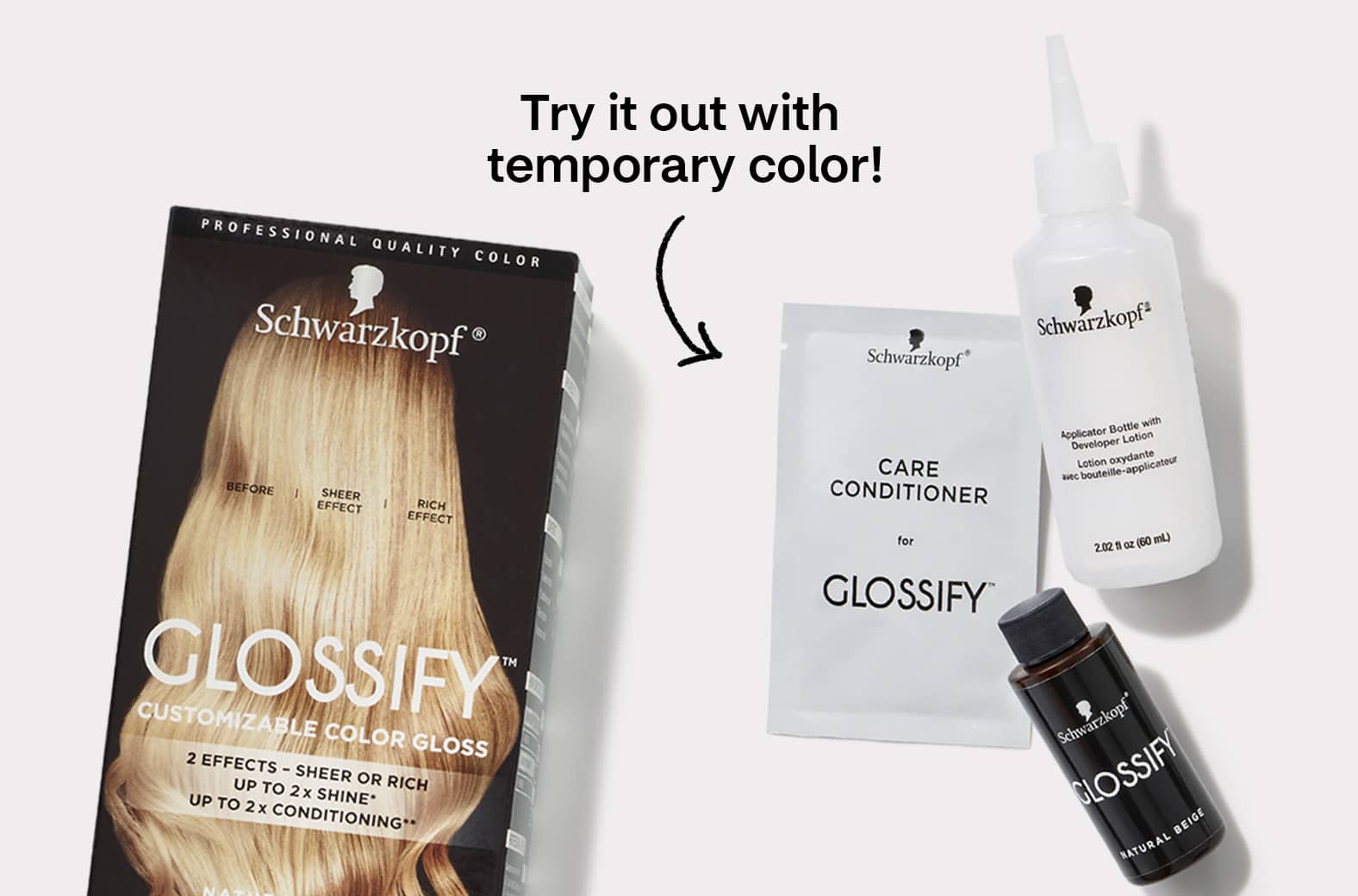 Try it out with temporary color!