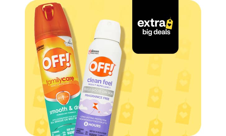 OFF! family care and clean feel insect repellent spray.