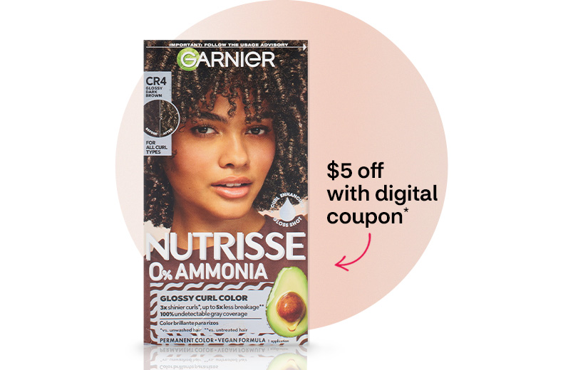 Pague $5 menos con un cupón digital. Tinte para cabello Garnier Nutrisse
