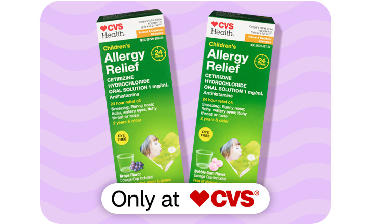 Only at CVS. CVS Health Allergy Relief medicine