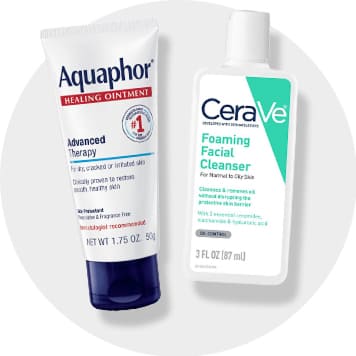 Aquaphor Healing Ointment & CeraVe Foaming Facial Cleanser