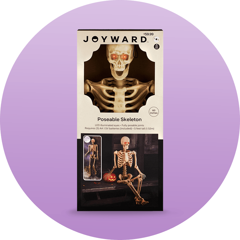 Outdoor décor Joyward poseable skeleton, only at CVS