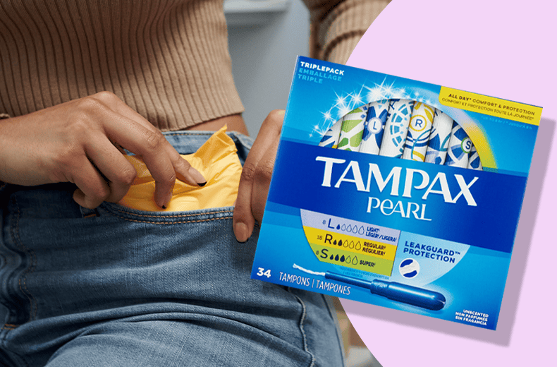 Period health products, Tampax Pearl tampons