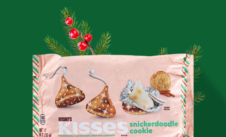 Hershey's snickerdoodle cookie Kisses