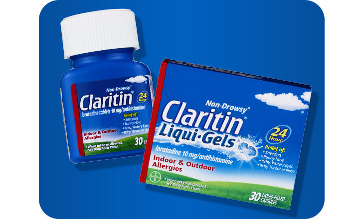 Claritin Non-Drowsy tablets and Claritin Liqui-Gels