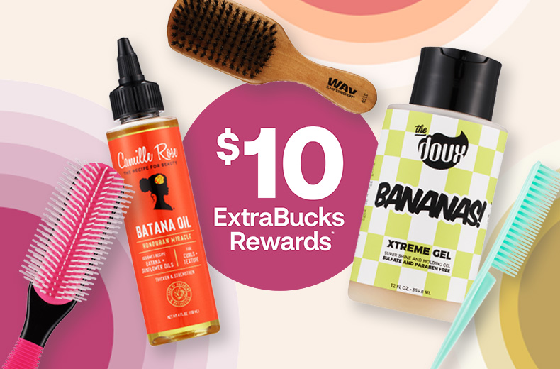 Spend $25 get $10 ExtraBucks on hair care & accessories from Mielle, Camille Rose, As I Am & more
